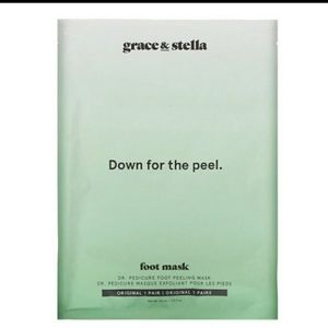 2 Grace and Stella Down for the Peel foot masks, one size, (2 packages)